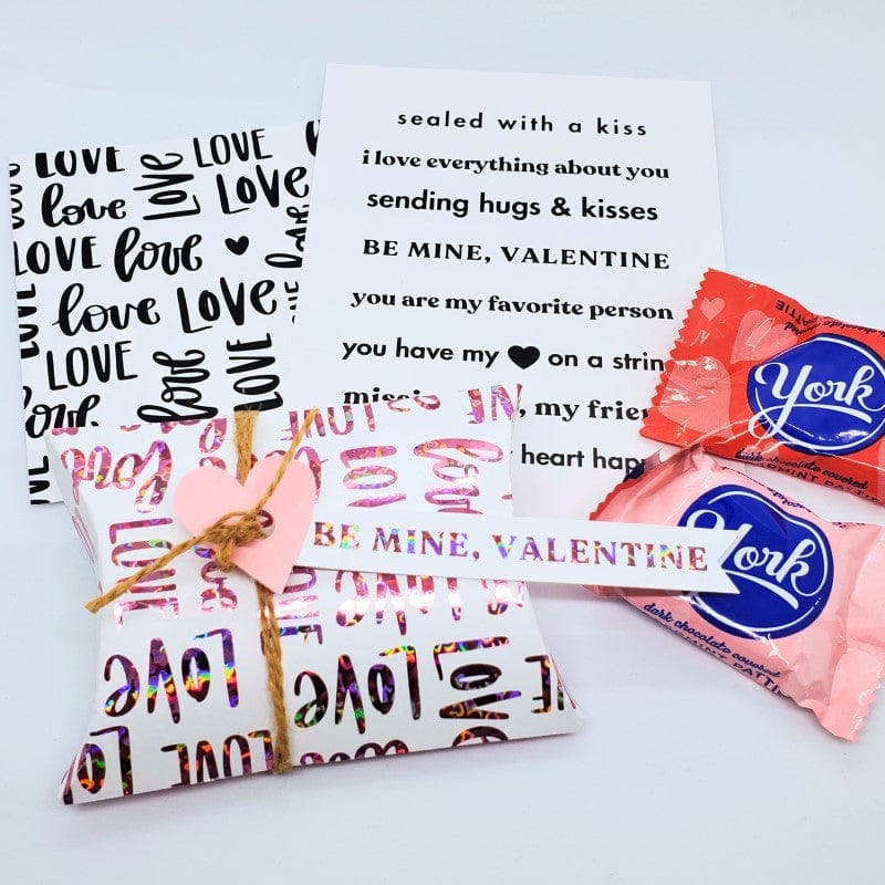 HeatnBond Deco Foil feuilles transfert Candy Hearts 12 pcs