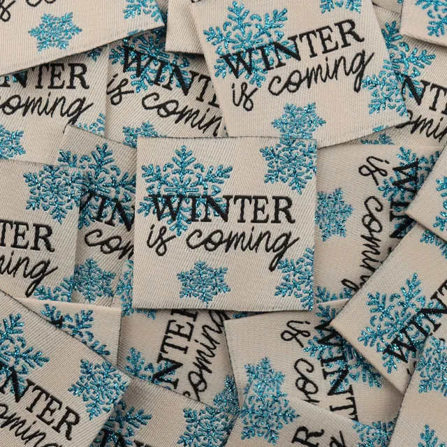 Bohin Étiquettes à coudre Winter is coming étiquette tissée 3,5 cm