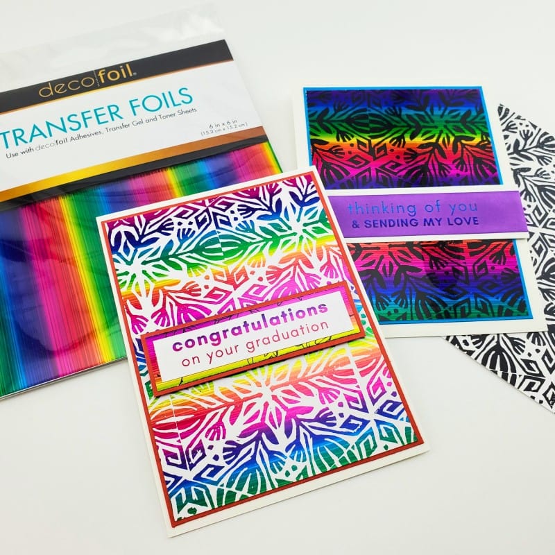 HeatnBond Deco Foil Prismatic Rainbow feuille foil 12 pièces