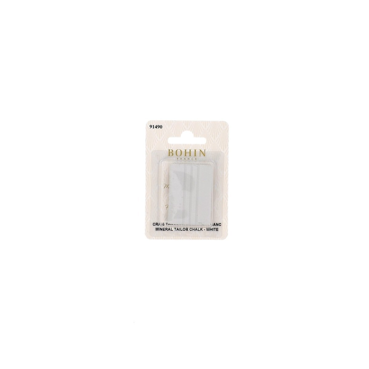 Bohin Marquage Craie tailleur rectangulaire blanche 1 pièce