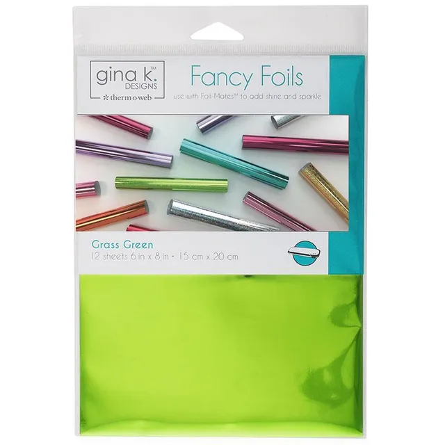 Gina K. Designs foil transfert Fancy Grass Green x12