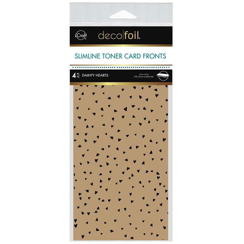 Deco Foil 5591 Dainty Hearts feuille toner kraft x4
