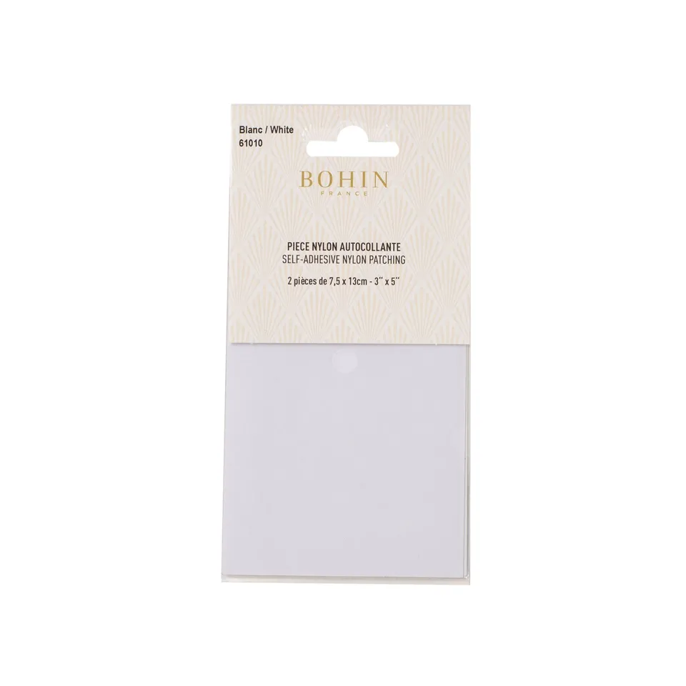 Bohin Colles textiles nylon autocollant noir 7,5x13 cm x2