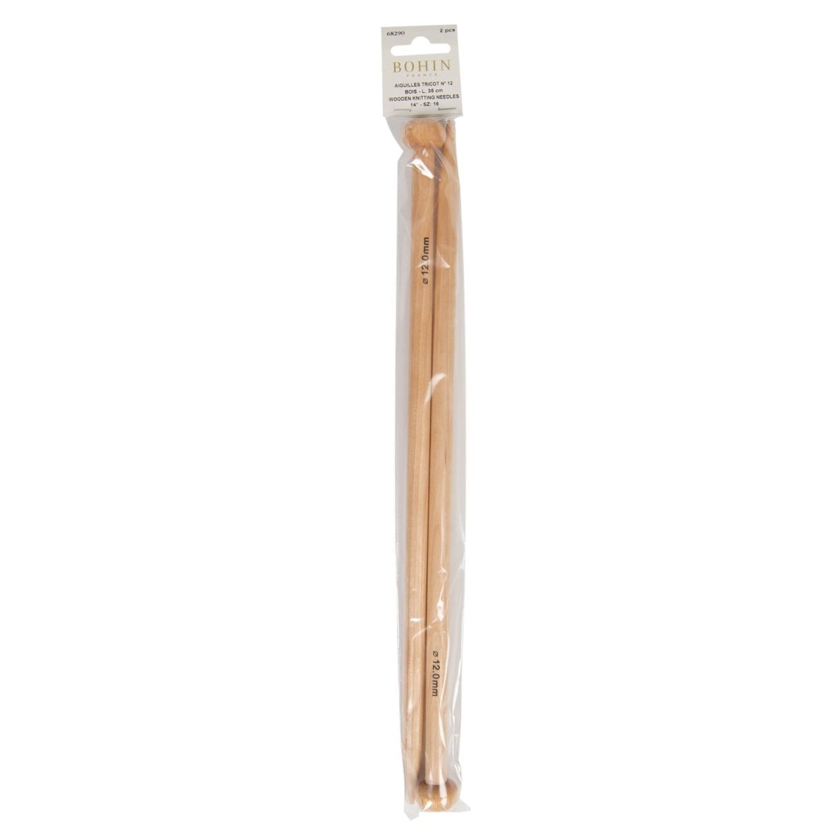 Bohin Grosse Aiguille à Tricoter N°15 35 cm Grosse Laine