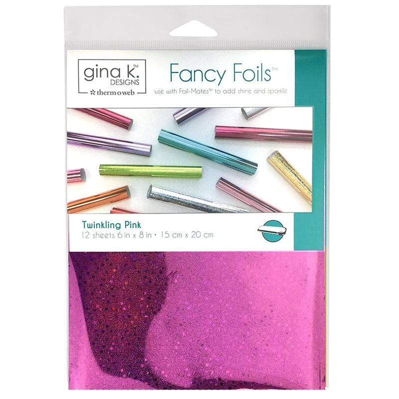 HeatnBond Gina K. Designs Fancy feuille transfert twinkling pink 12 feuilles