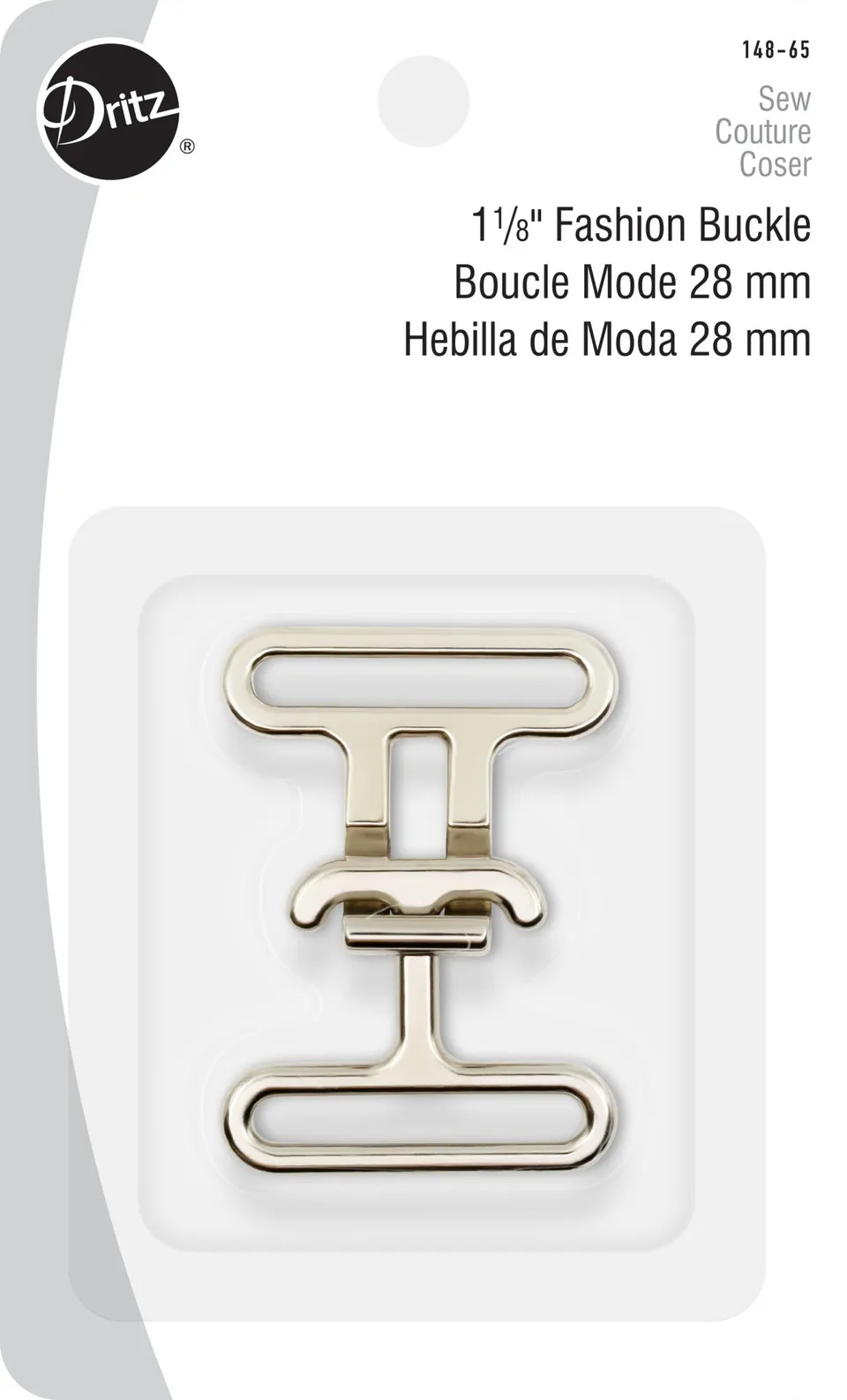 Dritz 148-65 boucle ceinture nickel 32 mm