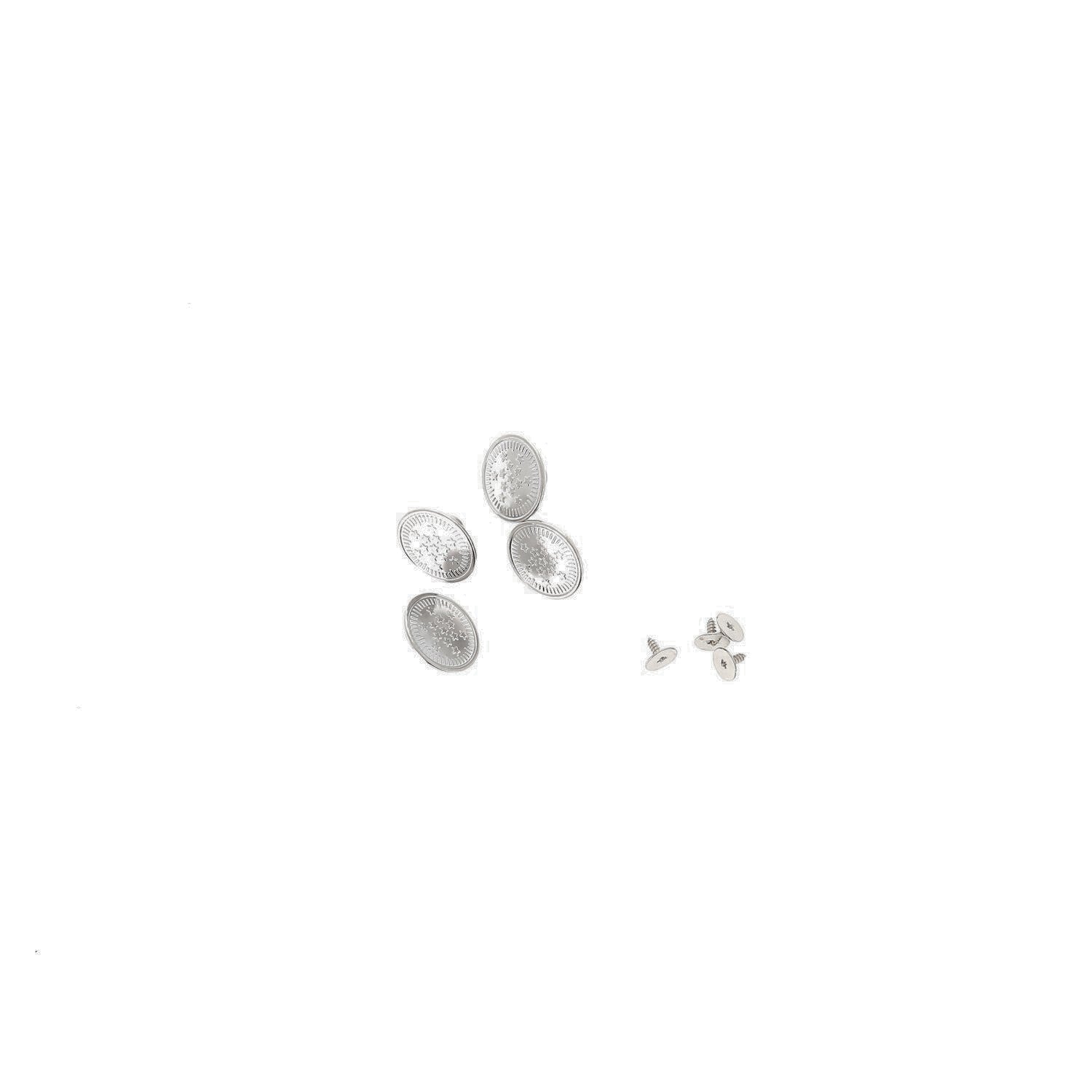 Bohin Boutons automatiques jeans à visser bouton 20 mm Argent