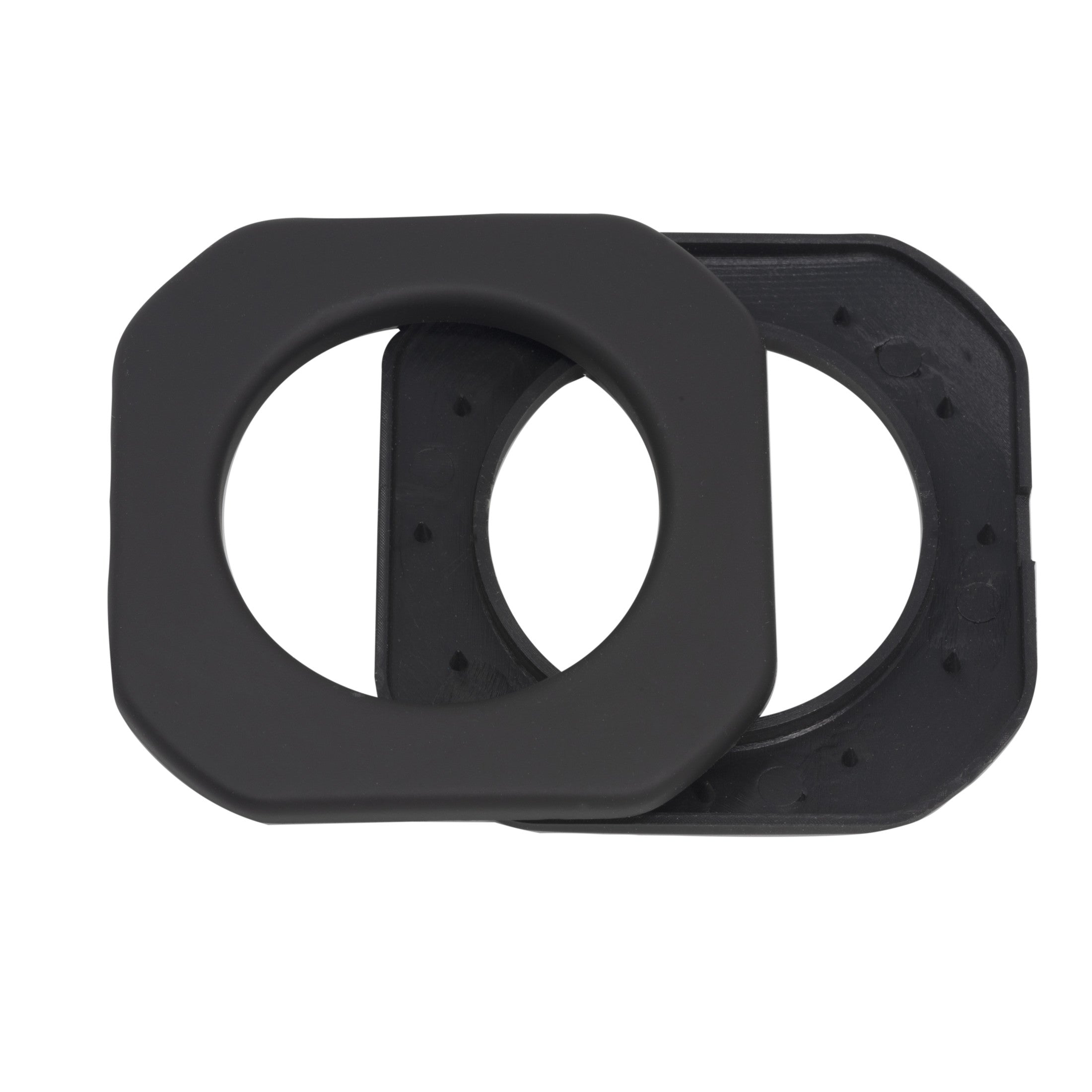 Dritz 44398 Oeillets Rideaux Carrés Noir Mat 40 mm 8 pc