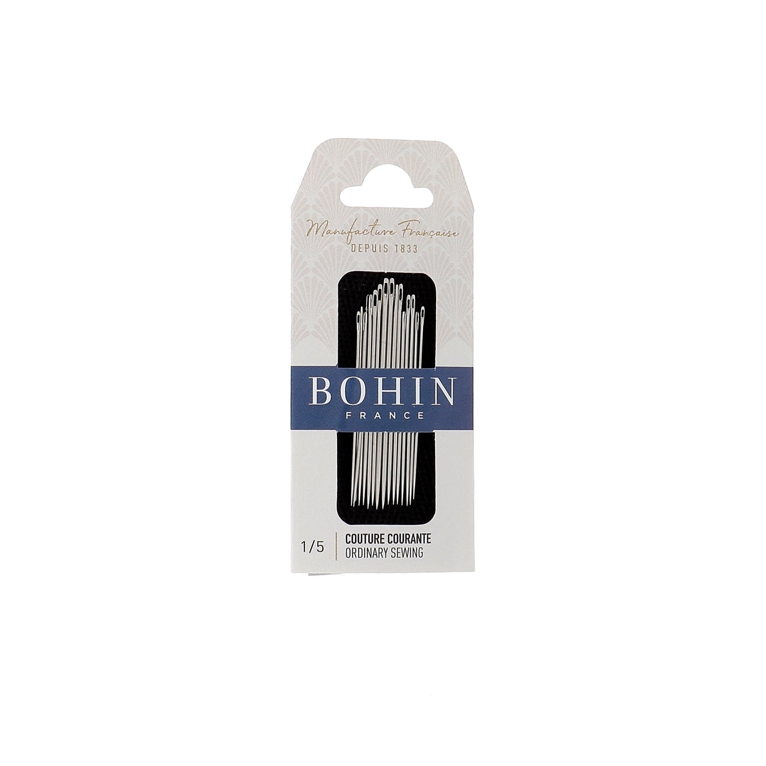 Bohin Aiguilles couture courante longues N°7 acier