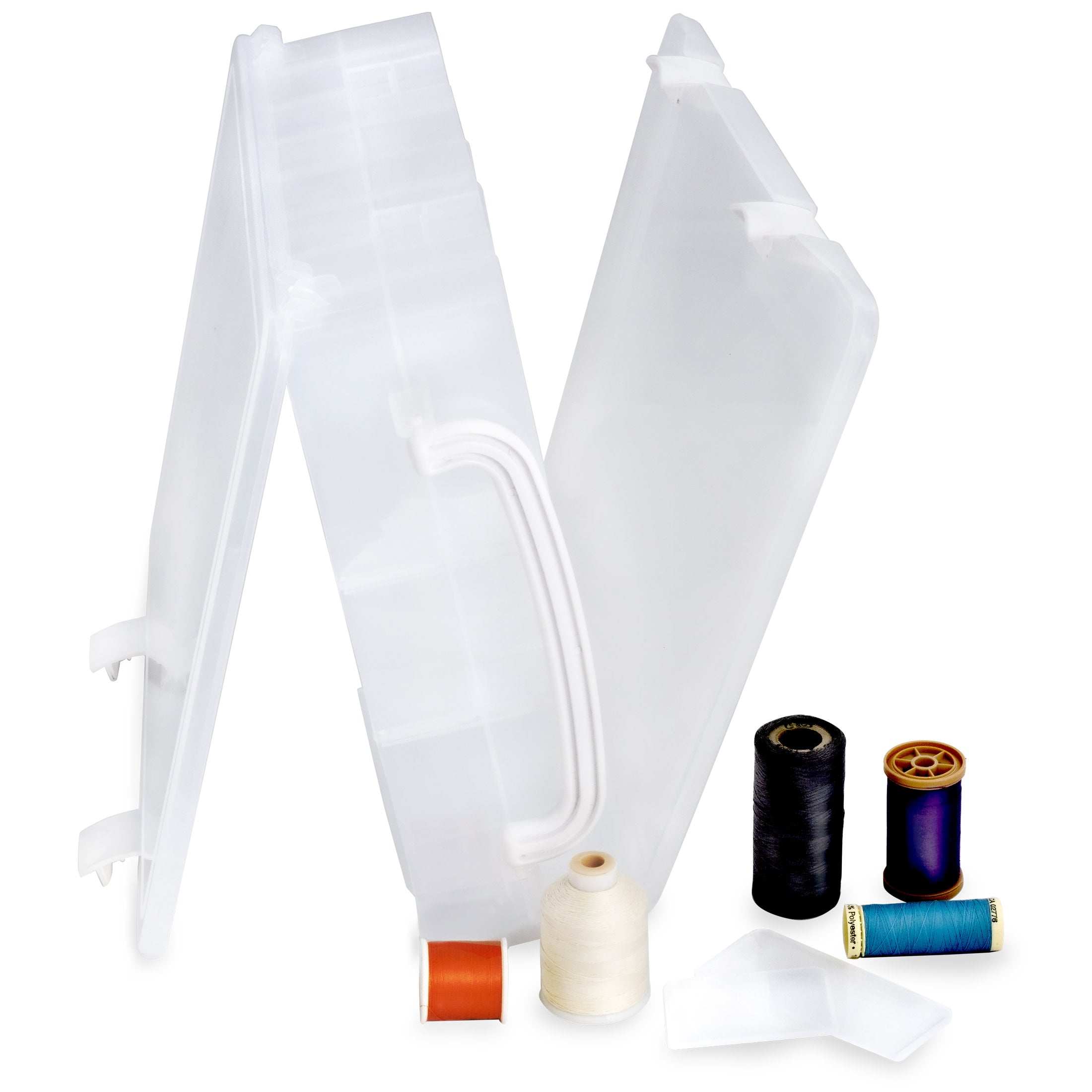 Dritz Storage Boite fil couture 48 cases transparente