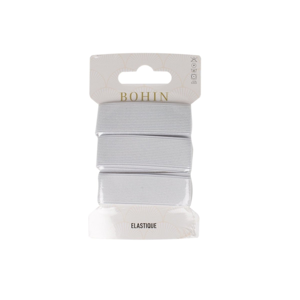 Bohin Élastiques élastique large blanc 20 mm x 0,80 m