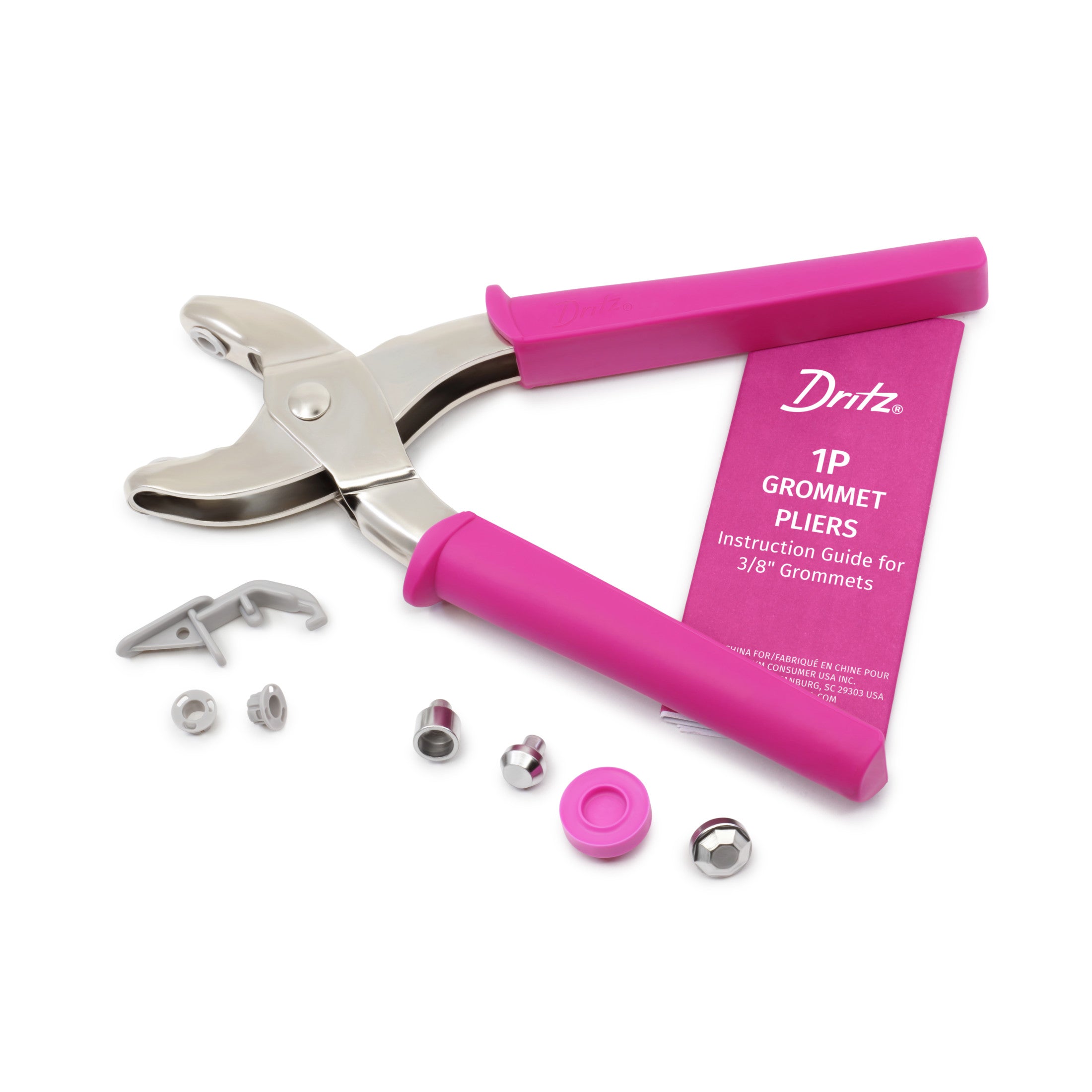 Dritz 1P pince œillets rose 9,5 mm rideau