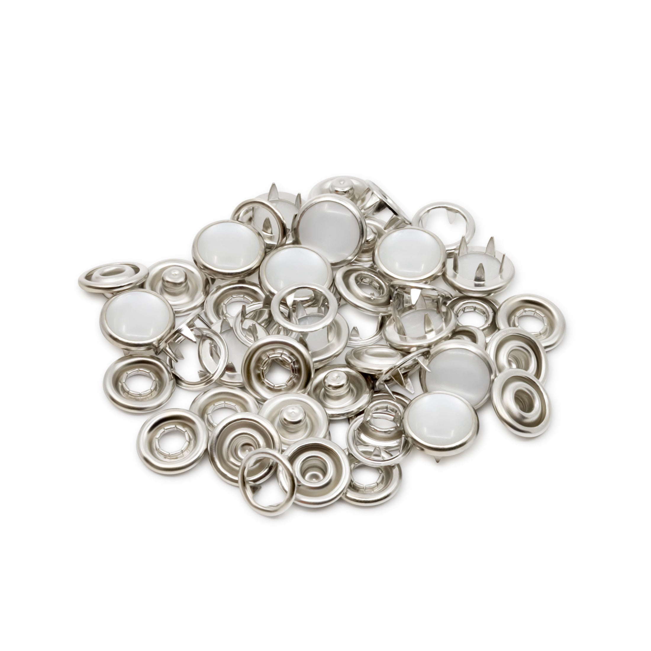 Dritz Pressions nacre blanc 11 mm 12 ensembles