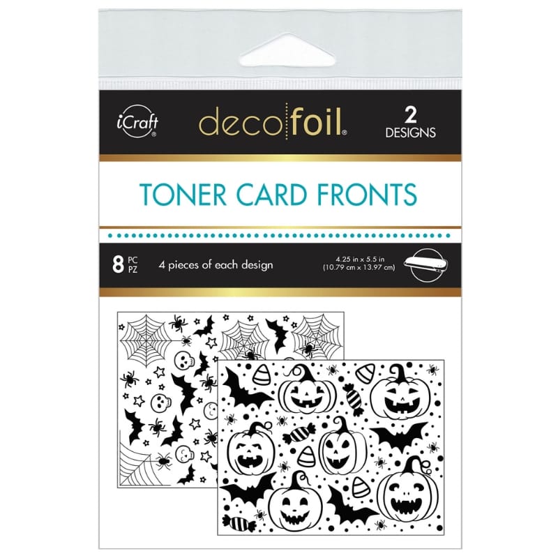 HeatnBond Deco Foil Halloween Mashup feuille toner carte A2 8 feuilles