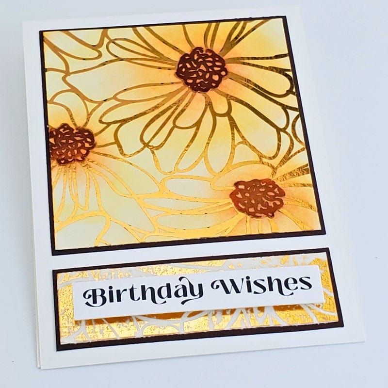 HeatnBond Deco Foil carte toner Bold Blooms A2 x8