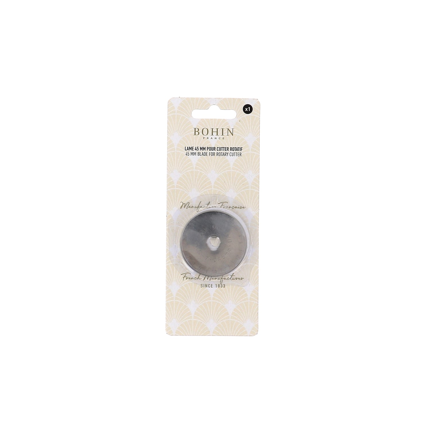 Bohin Coupe Lame cutter rotatif 28 mm + rechange acier
