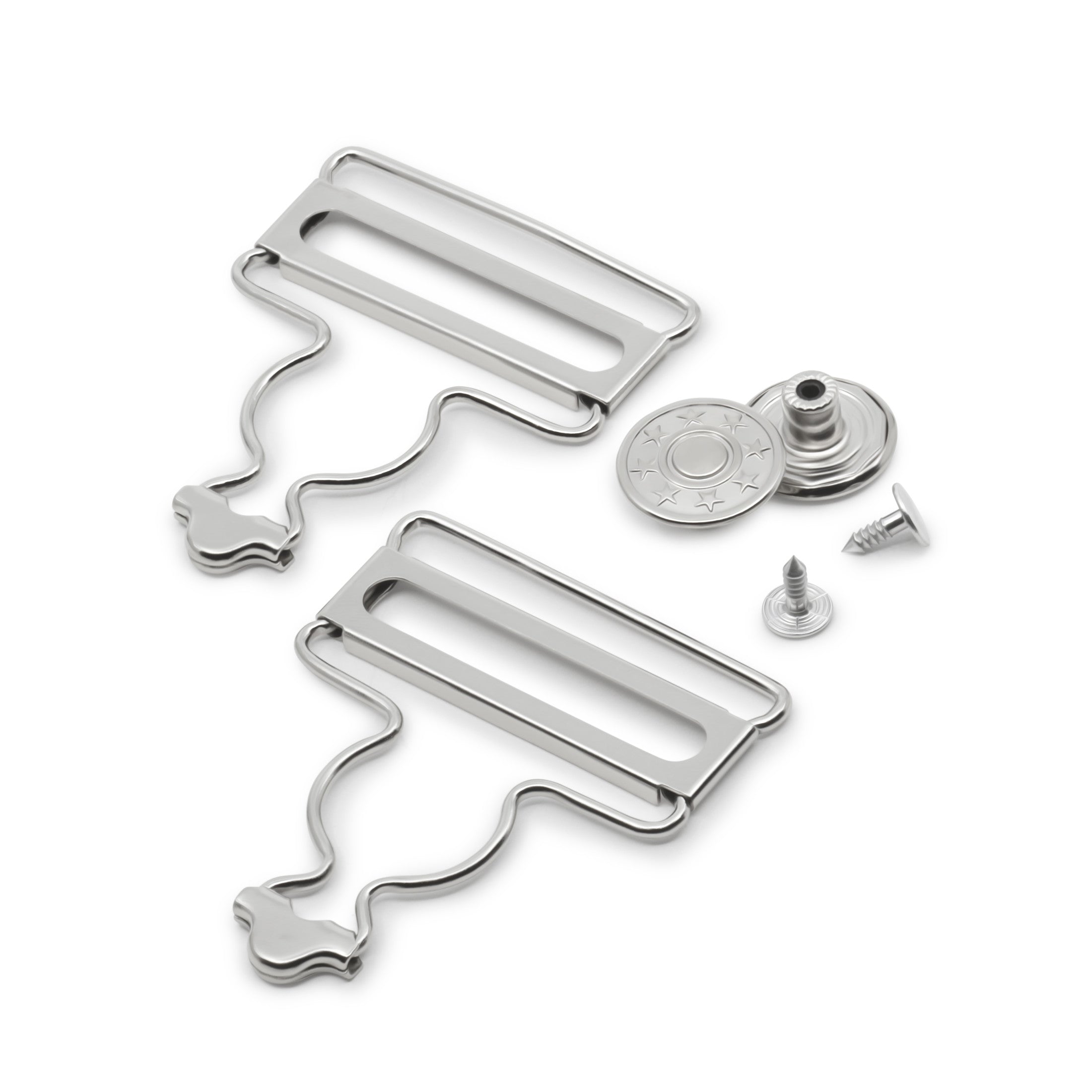 Dritz Fasteners 88-65 boucle salopette nickel 40 mm 2 pces