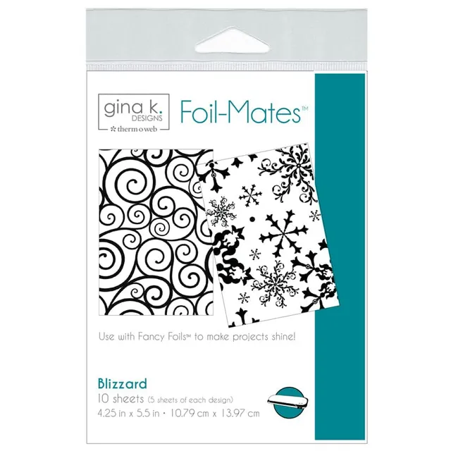 Gina K. Designs Foil-Mates Blizzard papier A2 x10