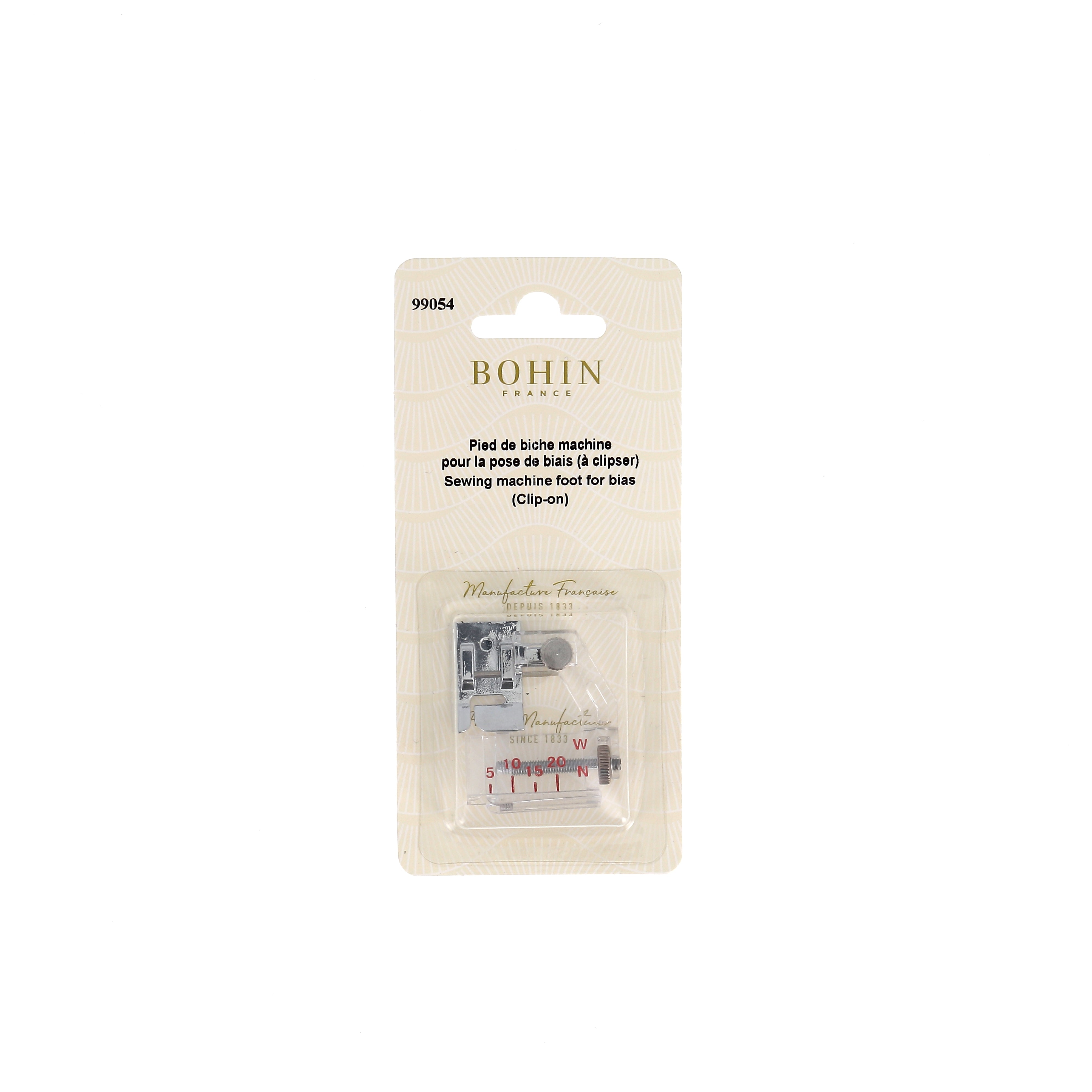 Bohin Accessoires machine Pied biais clipsable 5-20 mm