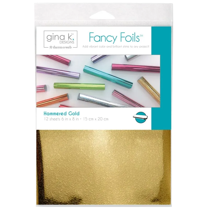 HeatnBond Gina K. Designs Fancy Foil doré martelé 12 feuilles 6x8