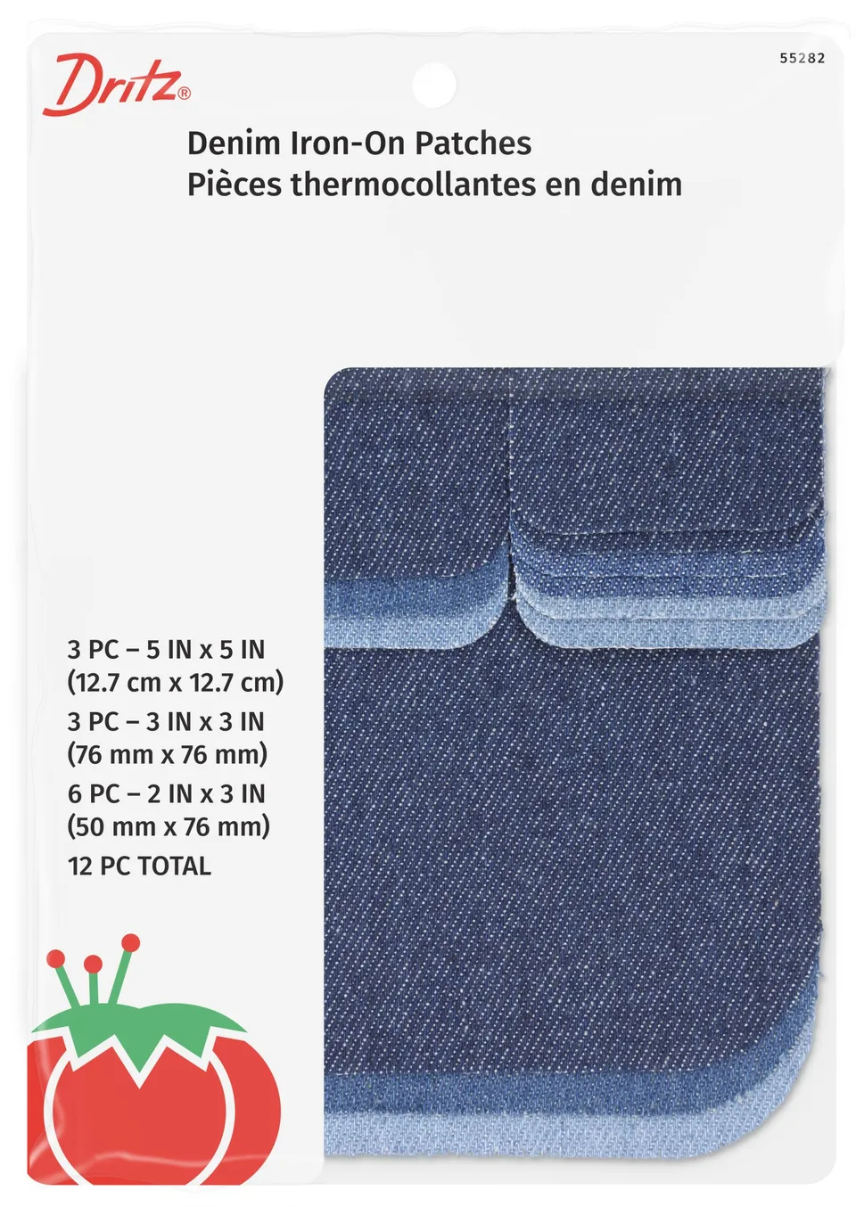 Dritz 55282 Patch thermocollant jean assortis x12