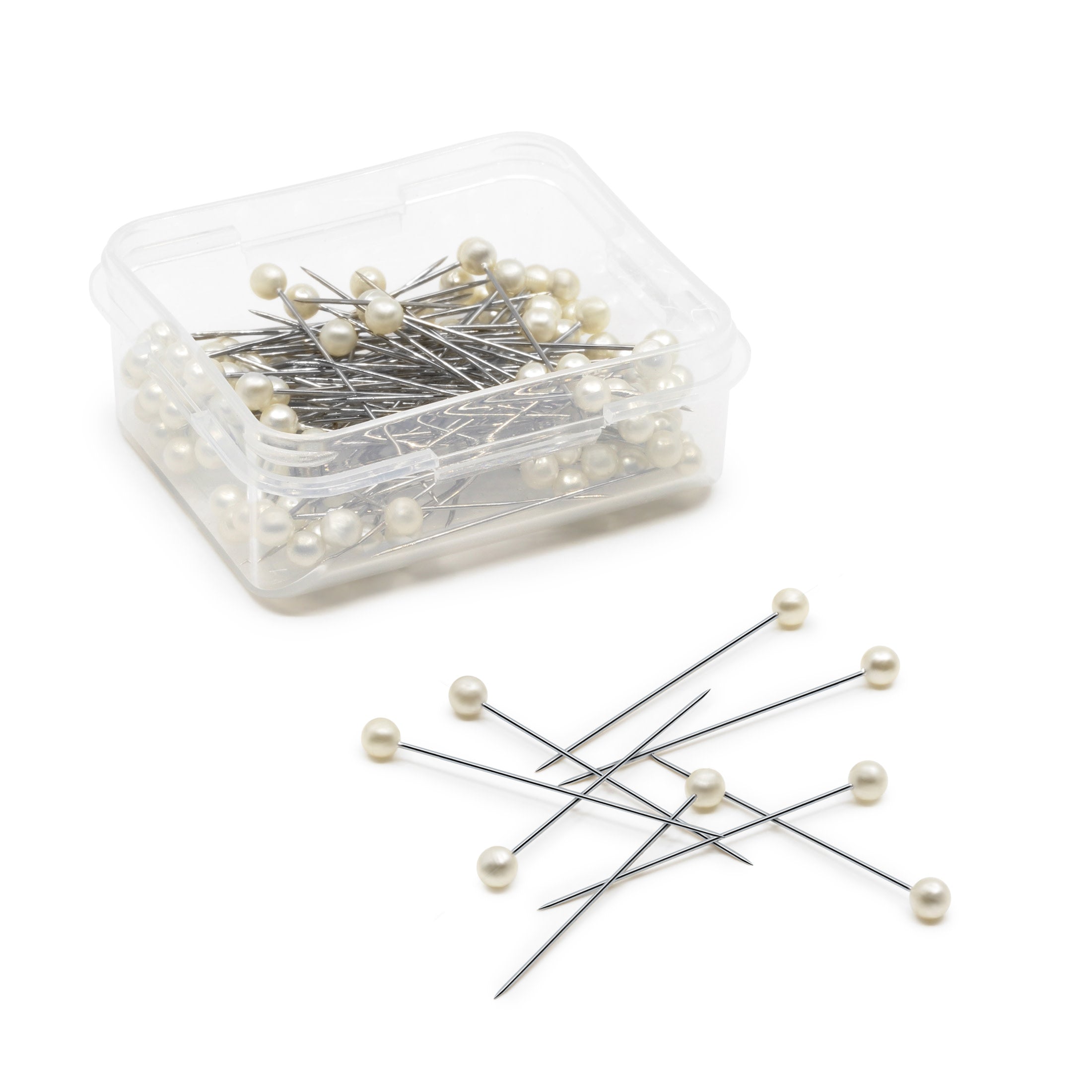 Dritz Épingles tête perle blanche 38 mm 100 pcs acier