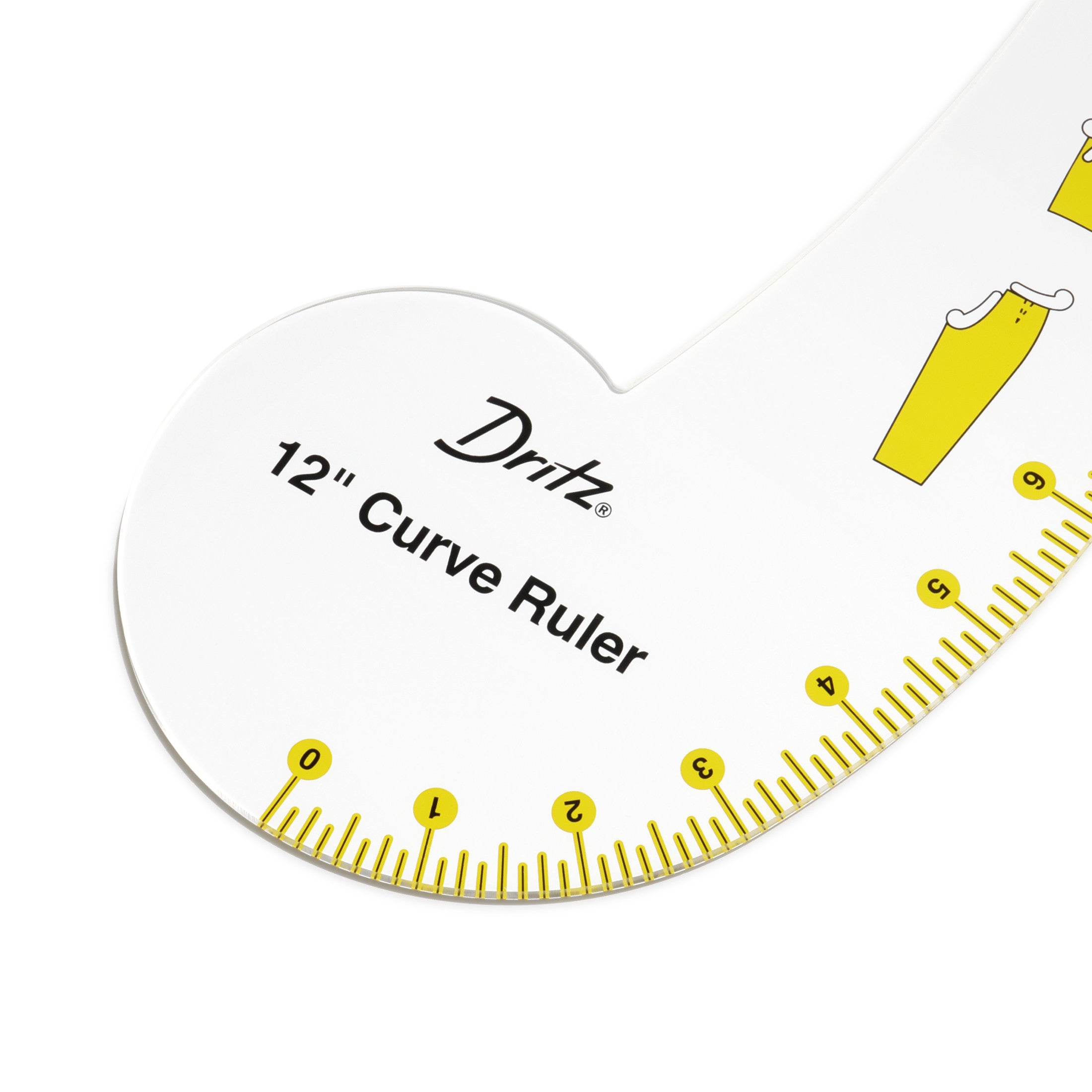Dritz 854 règle courbe 12" patron retouche acrylique