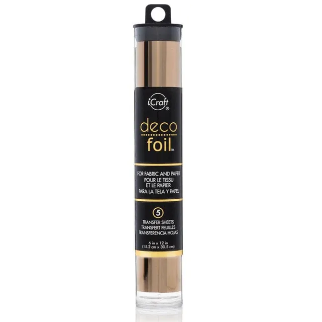 Deco Foil Transfer Rose Gold feuille foil 5 feuilles métallique
