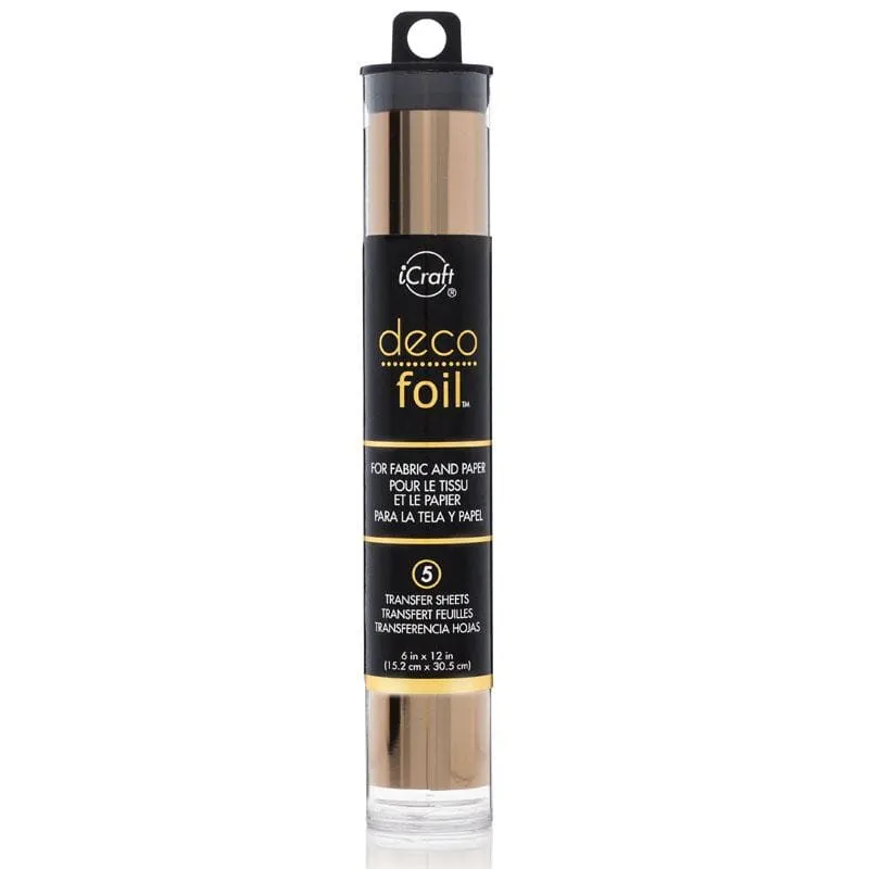 Deco Foil Transfer Rose Gold feuille foil 5 feuilles métallique