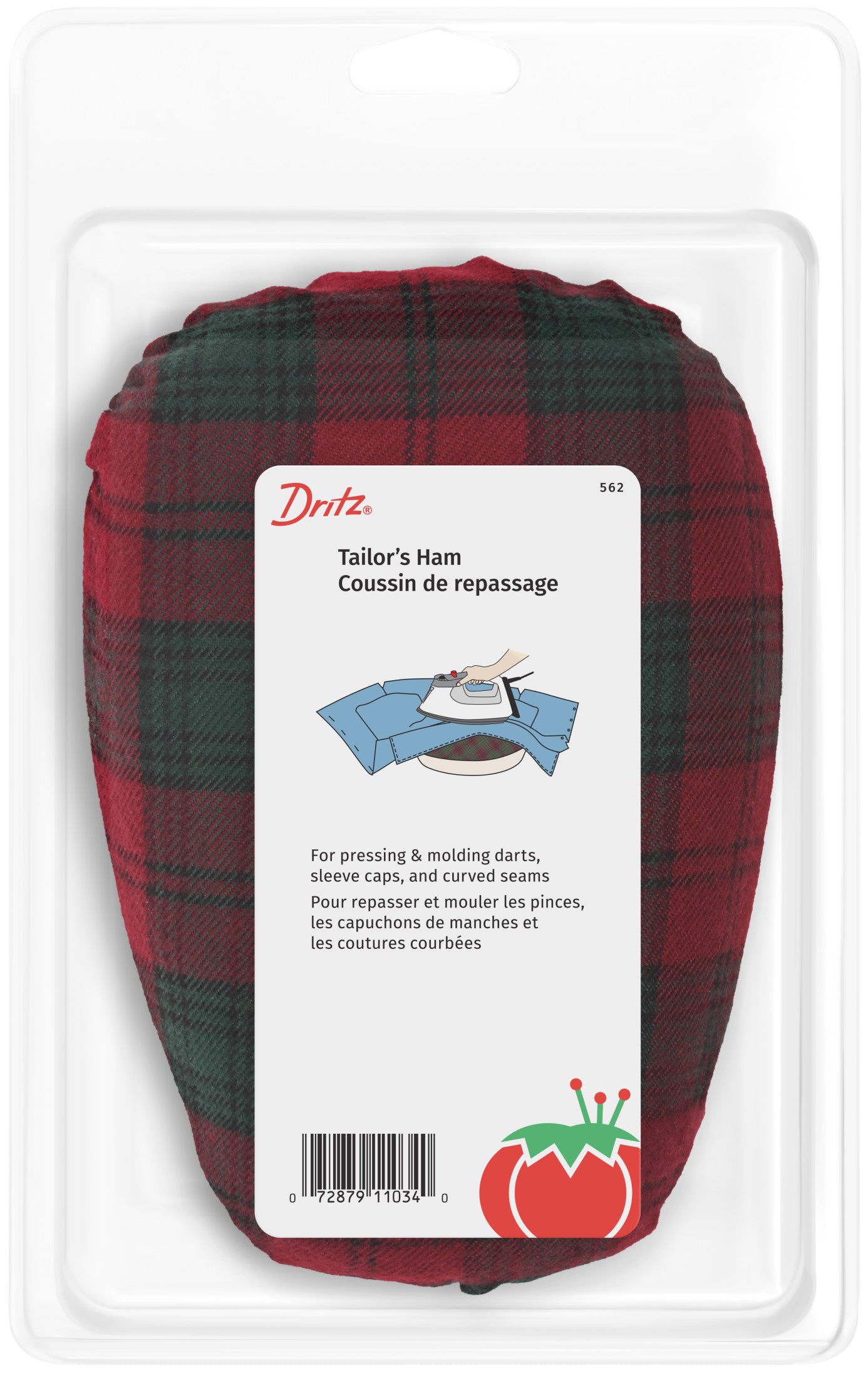 Dritz coussin tailleur repassage couture pinces manches