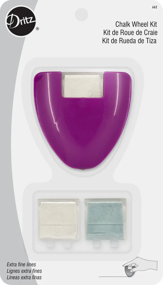 Dritz 662 roulette à craie trait extra-fin kit + recharges