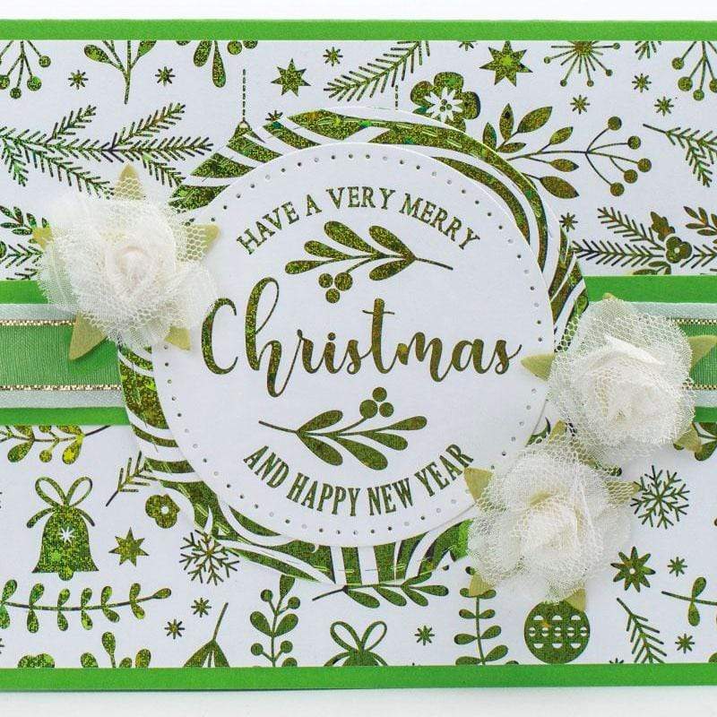 Gina K. Designs Fancy feuille transfert Glittering Green 12 feuilles