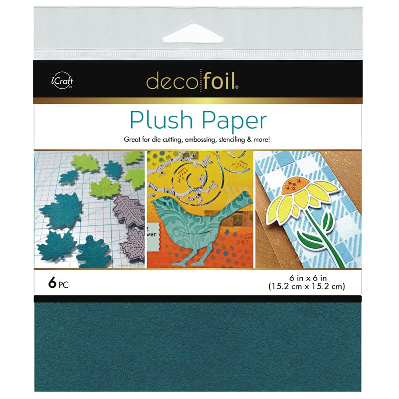 HeatnBond Deco Foil Plush papier flock Teal Waters x6