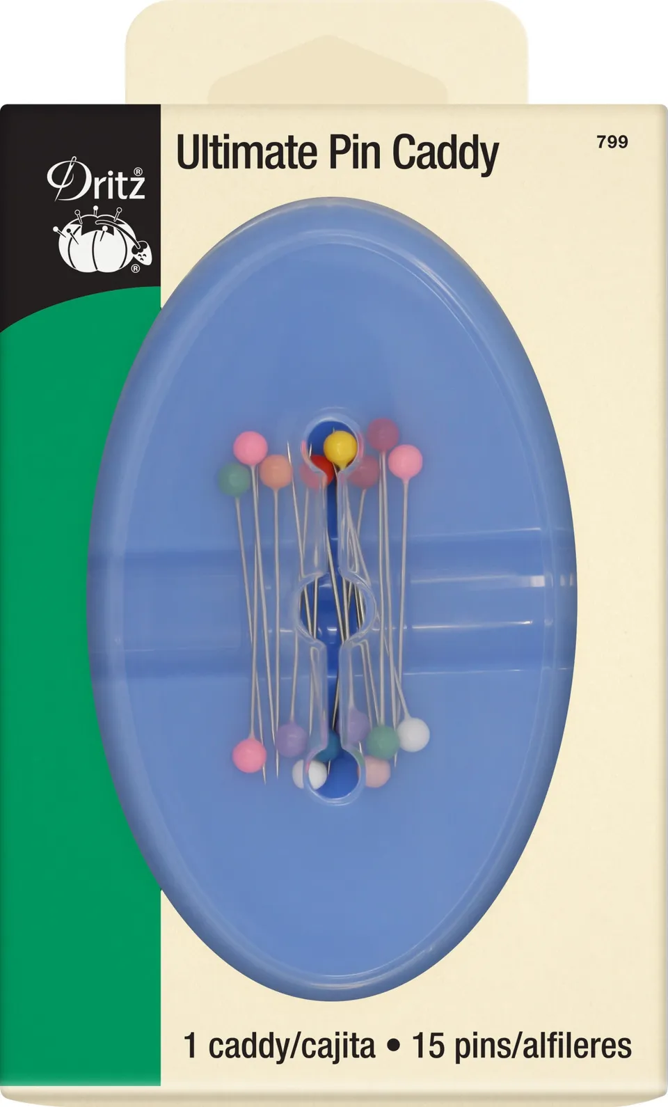 Dritz Storage Porte-Épingles Magnétique +15 Épingles Assorties