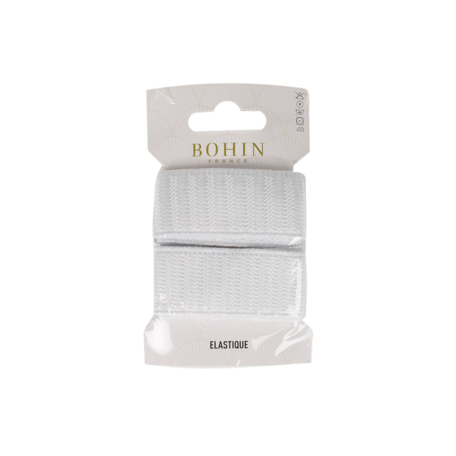 Bohin élastique gros grain ceinture 28 mm x 1 m noir
