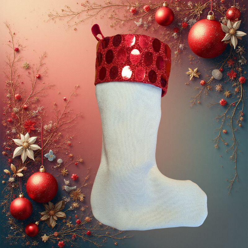 Kitac Kits couture faciles bottine de Noël galon