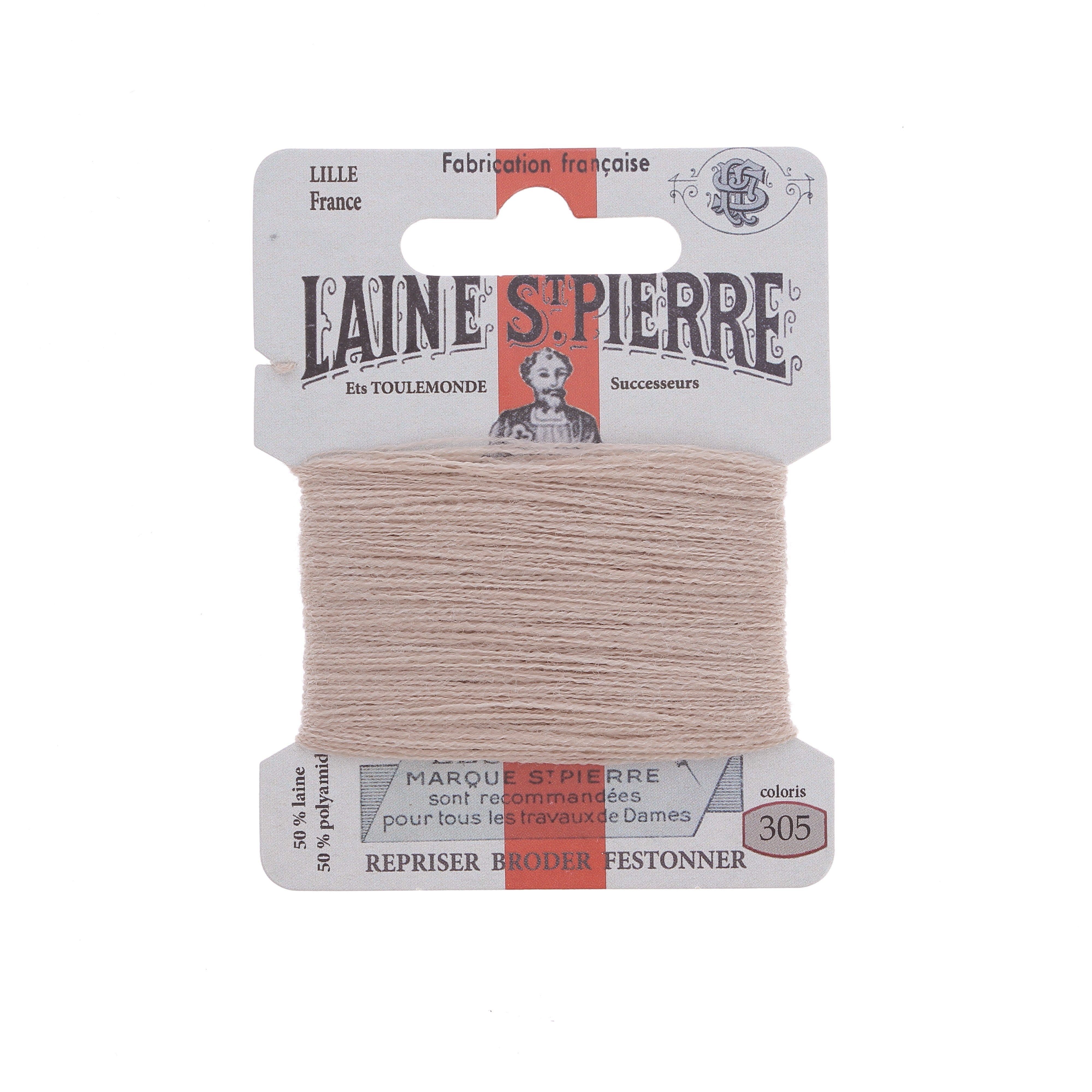 Bohin Fils Fil à broder Laine St Pierre beige normal 310