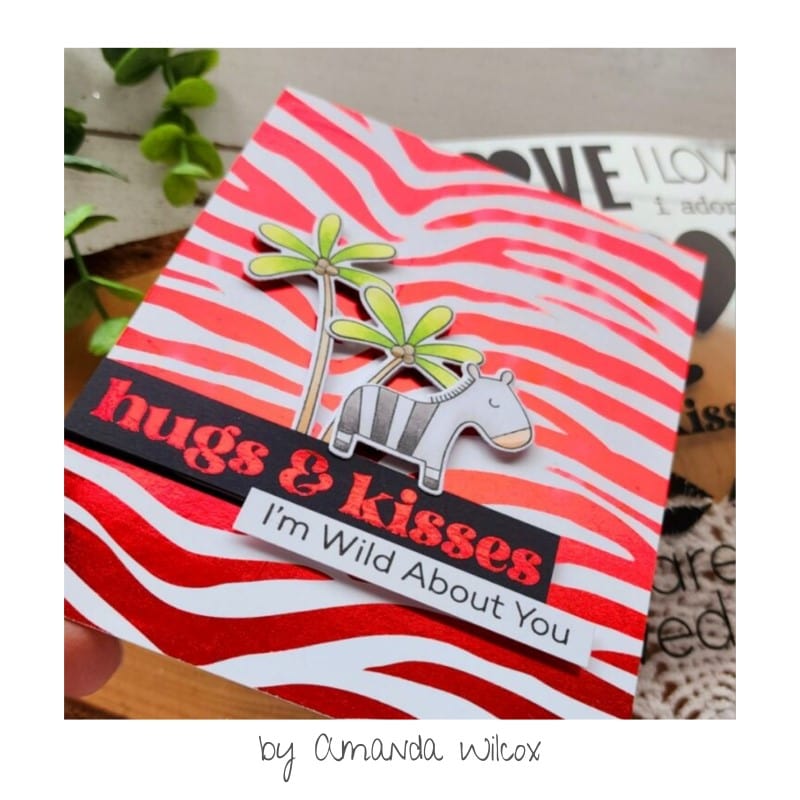 Deco Foil Transfert adhésif Love & Kisses 3 feuilles