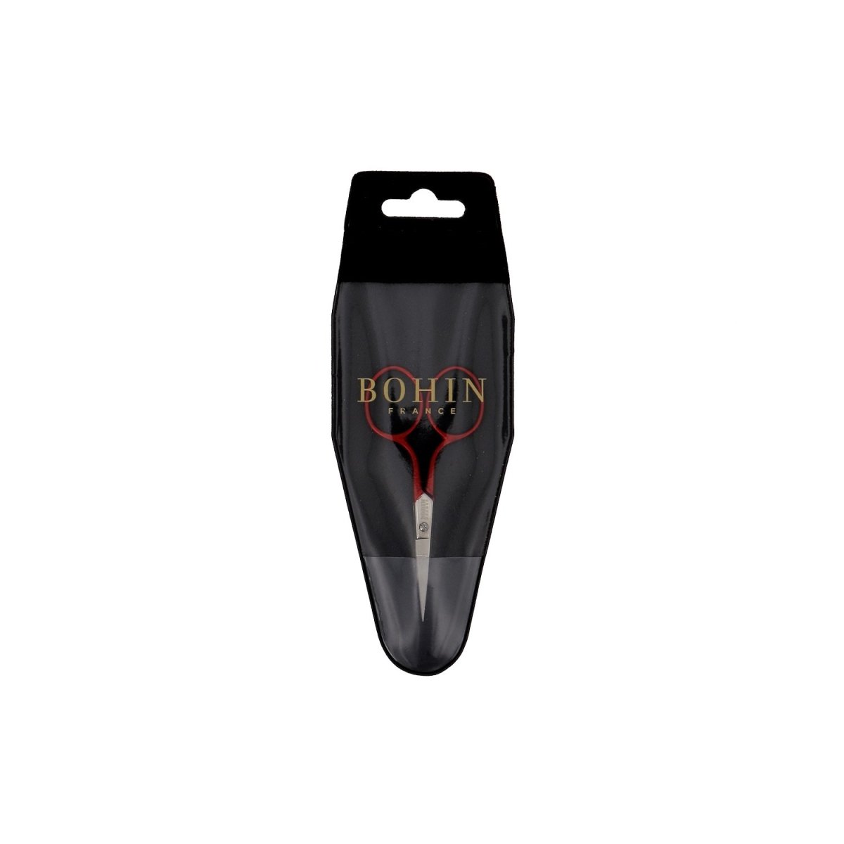 Bohin Coupe ciseaux broderie Soft Touch rouge 9 cm inox