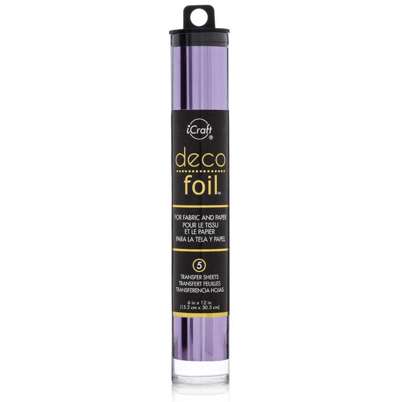 HeatnBond Deco Foil feuille transfert foil lilas 5 pcs