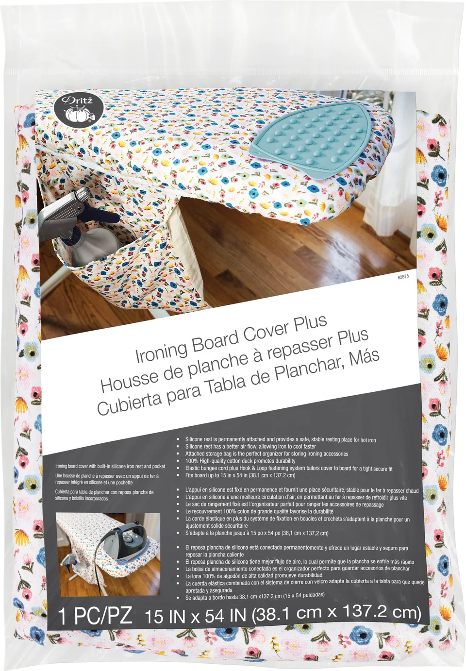 Dritz 82675 housse table à repasser coton 38x137 cm