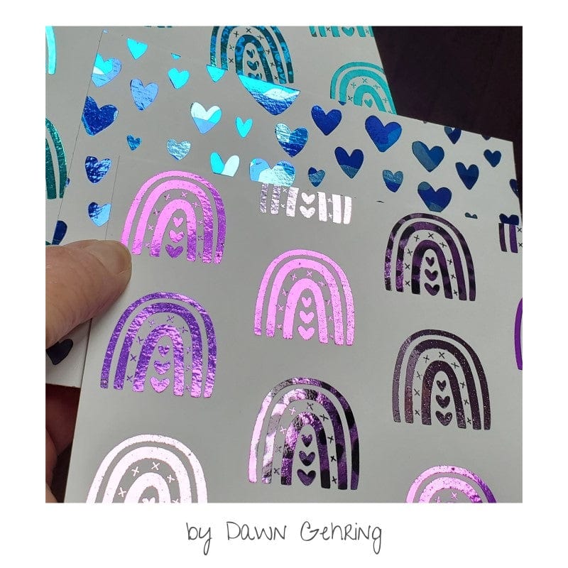 HeatnBond Deco Foil Color Harmony feuille transfert violet 20 feuilles