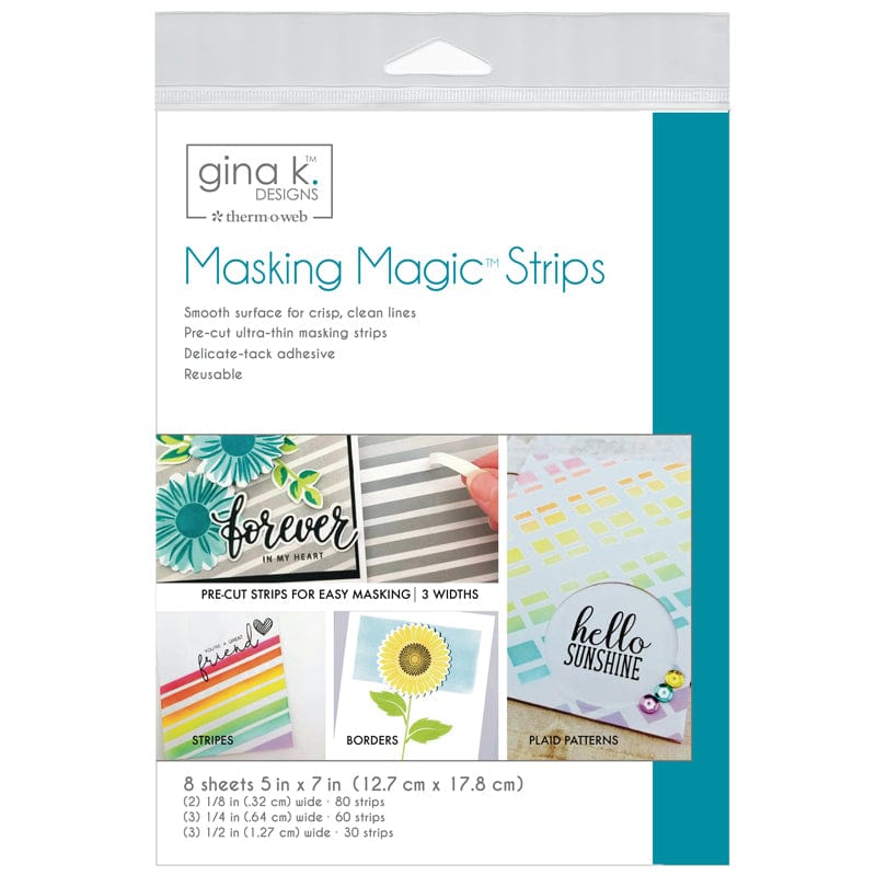 Gina K. Designs Masking Magic Bandes masquage 8 feuilles