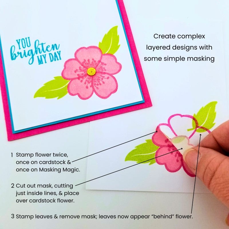 HeatnBond Gina K. Designs Masking Magic papier masquage 12