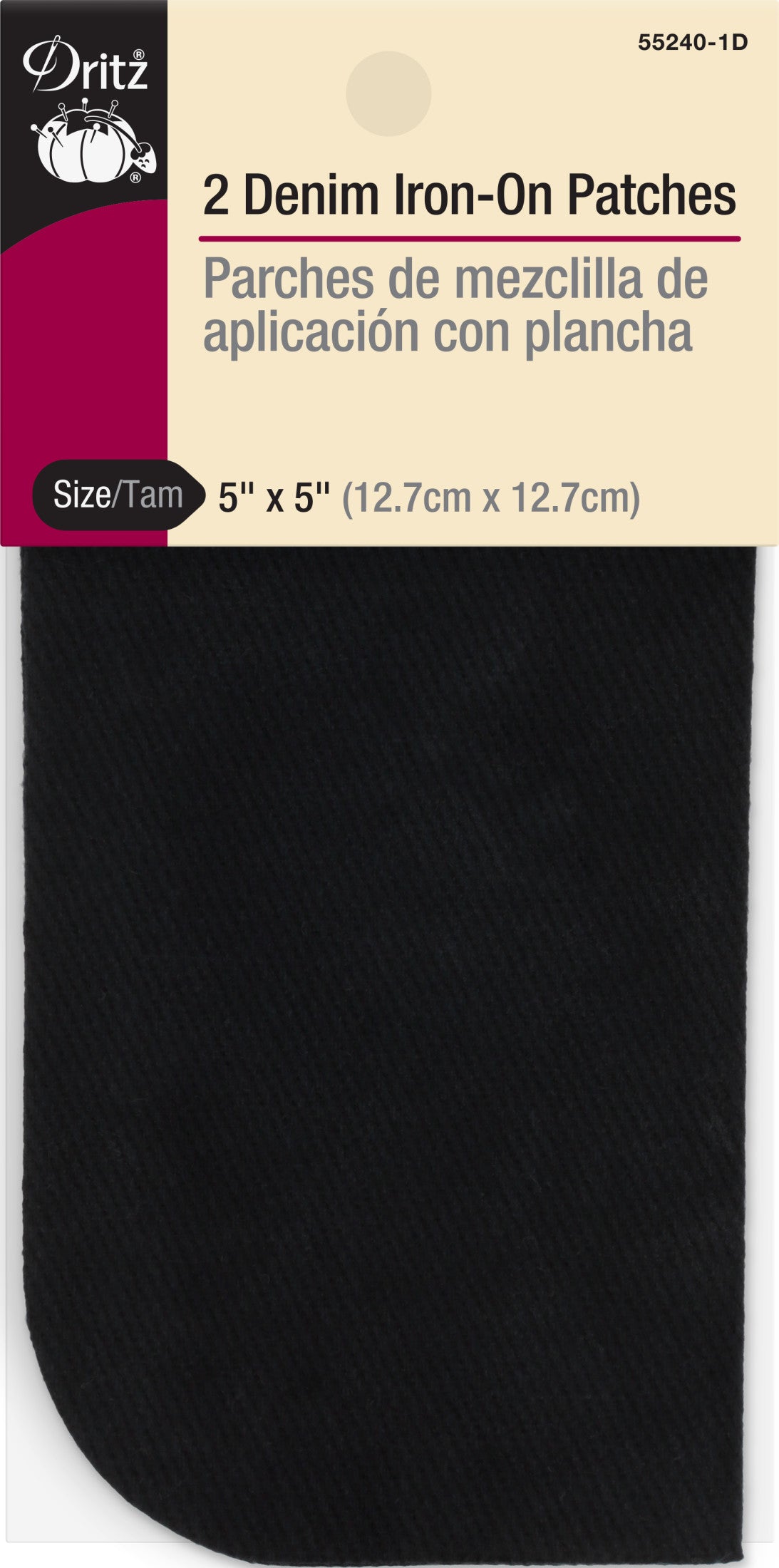 Dritz Patch jean thermocollant 12,7 cm lot de 2