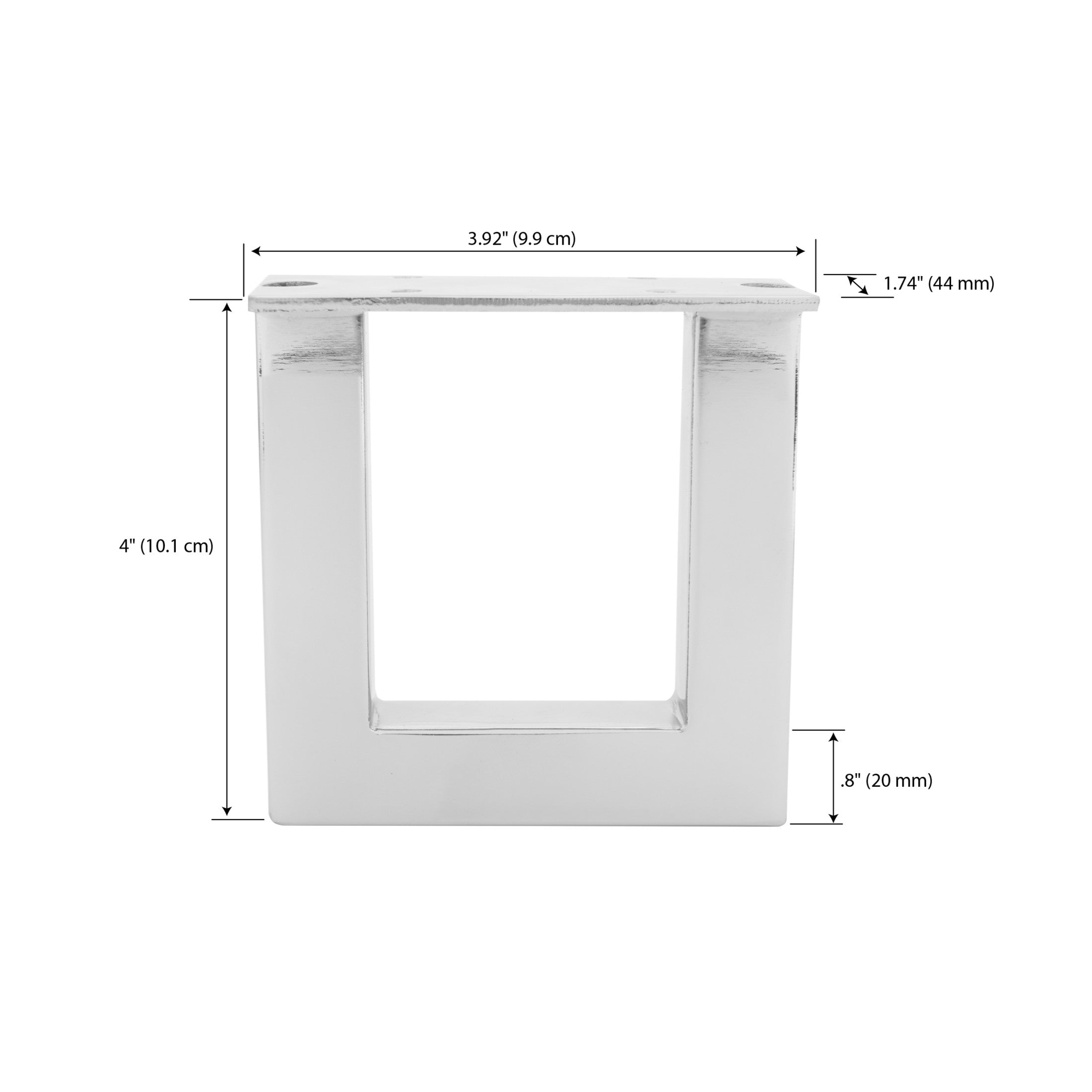 Dritz Home Décor 44708-65 pieds meuble métal nickel 2 pc