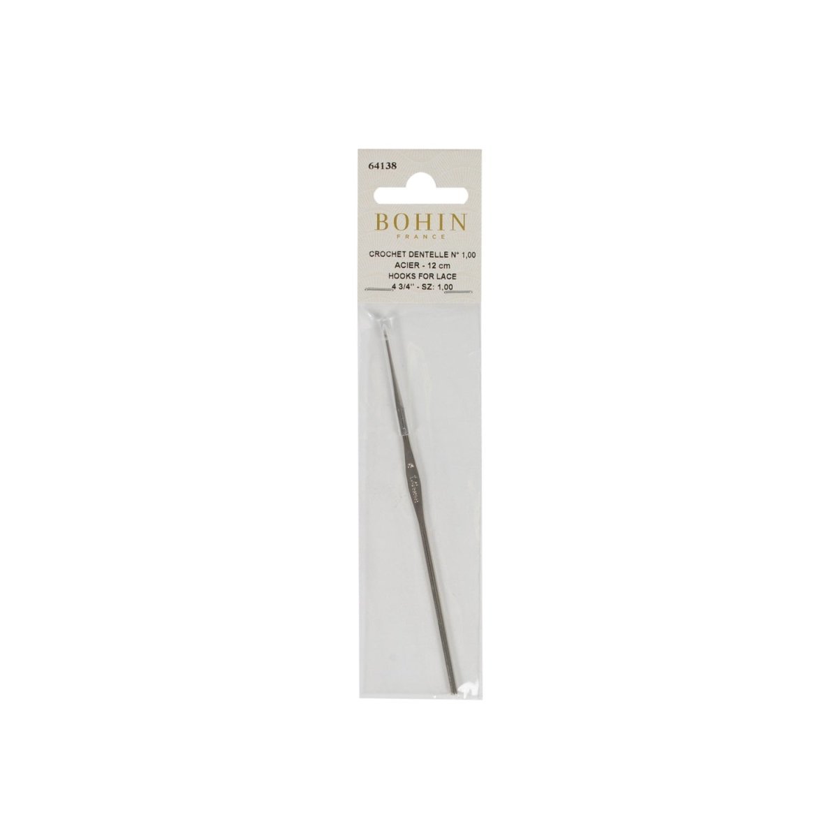 Bohin Crochet dentelle 12 cm N°1,75 fil fin napperon