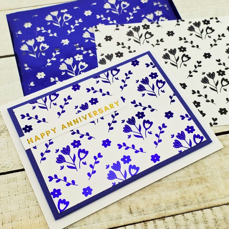 Deco Foil Toner Card Fronts Fresh Florals cartes A2 8 feuilles