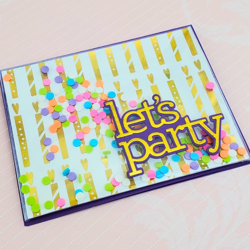HeatnBond Deco Foil Birthday Wish cartes toner x8 A2