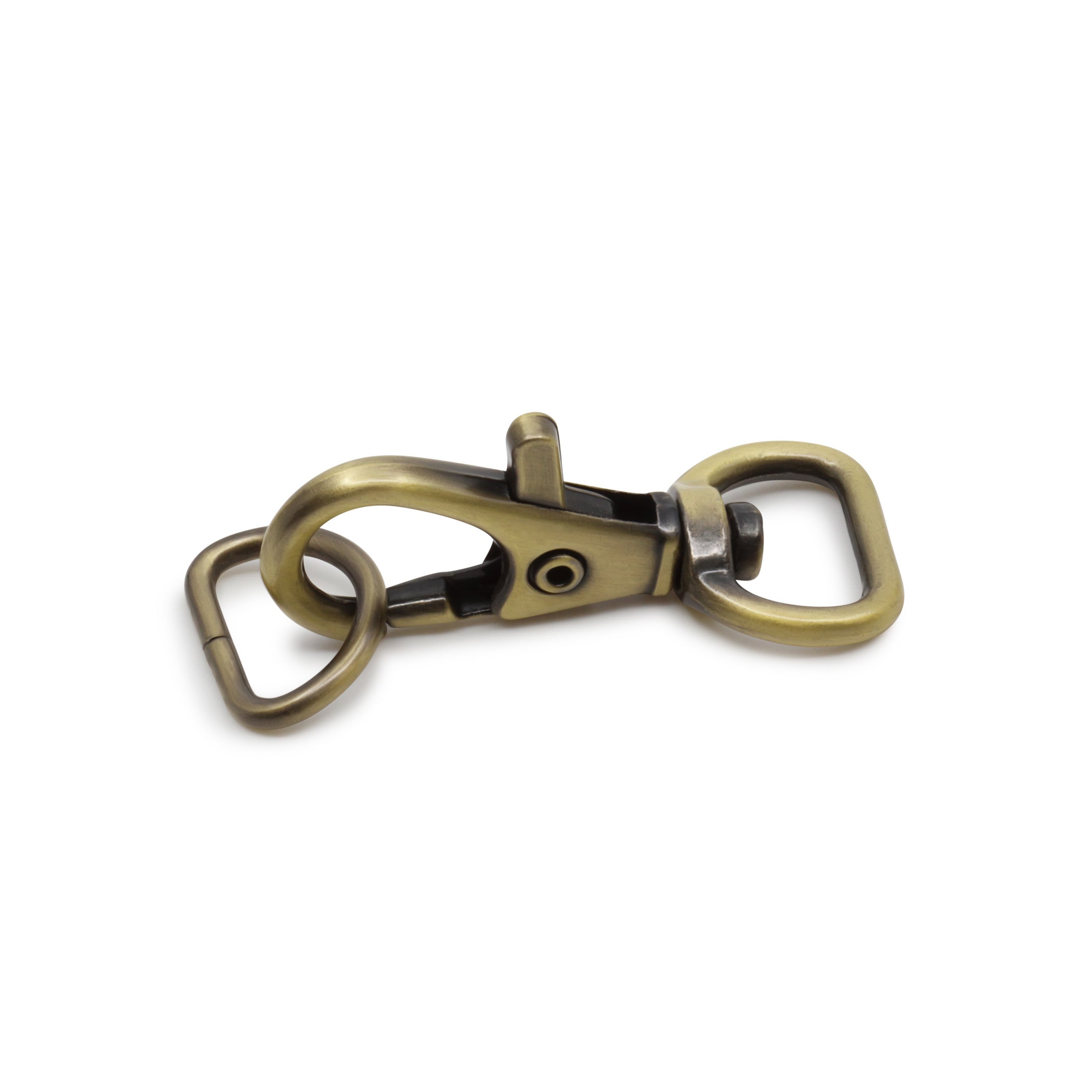 Dritz mousqueton + anneau D laiton antique petit